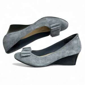 Rockport Grey Suede Wedges with Adidas Insoles Size 10
